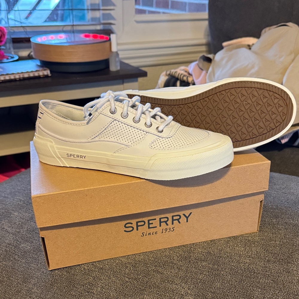 Sperry Off-White Canvas Sneakers